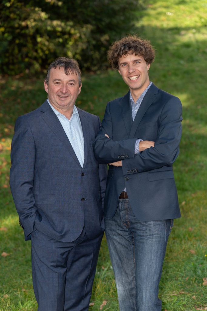 Bürgermeisterkandidat Albert Riedelsheimer mit Landratskandidat Nico Ach