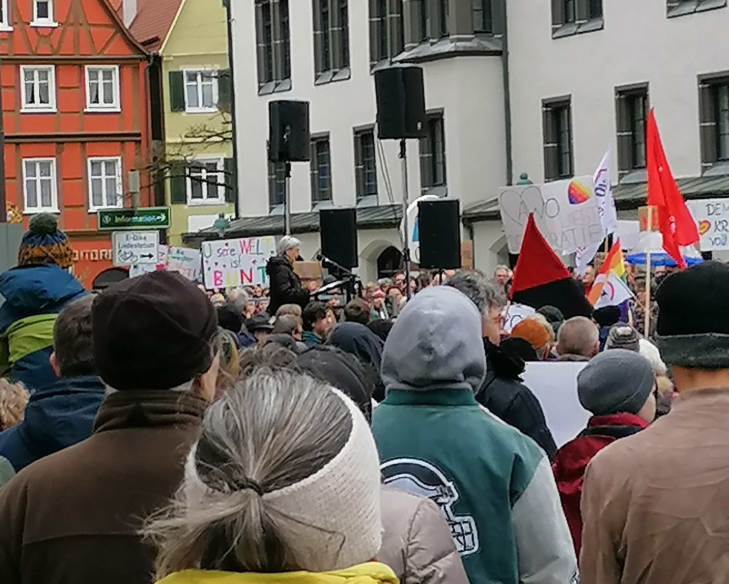 Demo für Demokratie und gegen rechts in Donauwörth