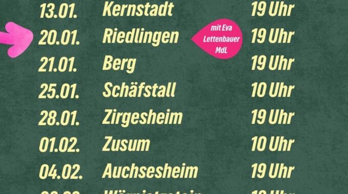 Wahlversammlungen in Donauwörth