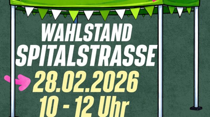 Wahlstand am 28.02.2026 10- 12 Uhr